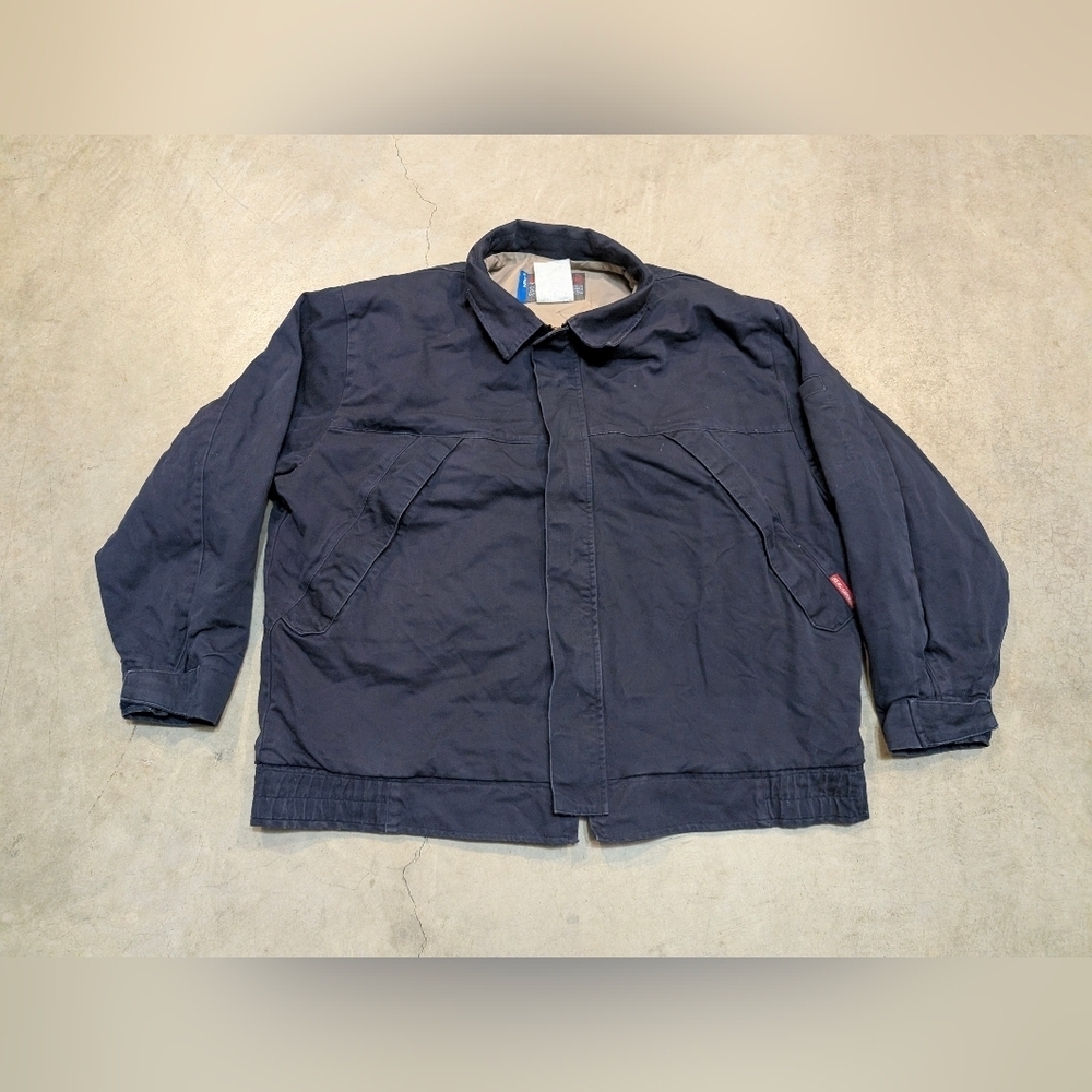 Benchmark FR Mens 2XL-3XL? Navy Jacket HRC3 Utility Wear